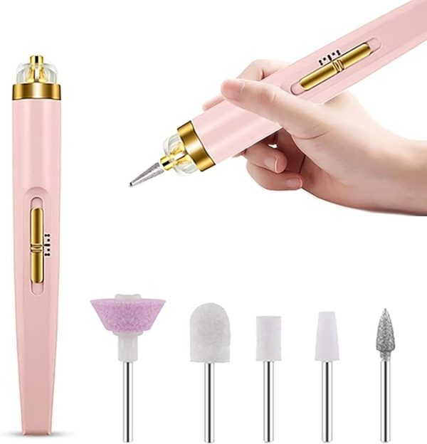 5 In 1 Professional Manicure Pedicure Kit | Nail Grinding, Burnishing Machine