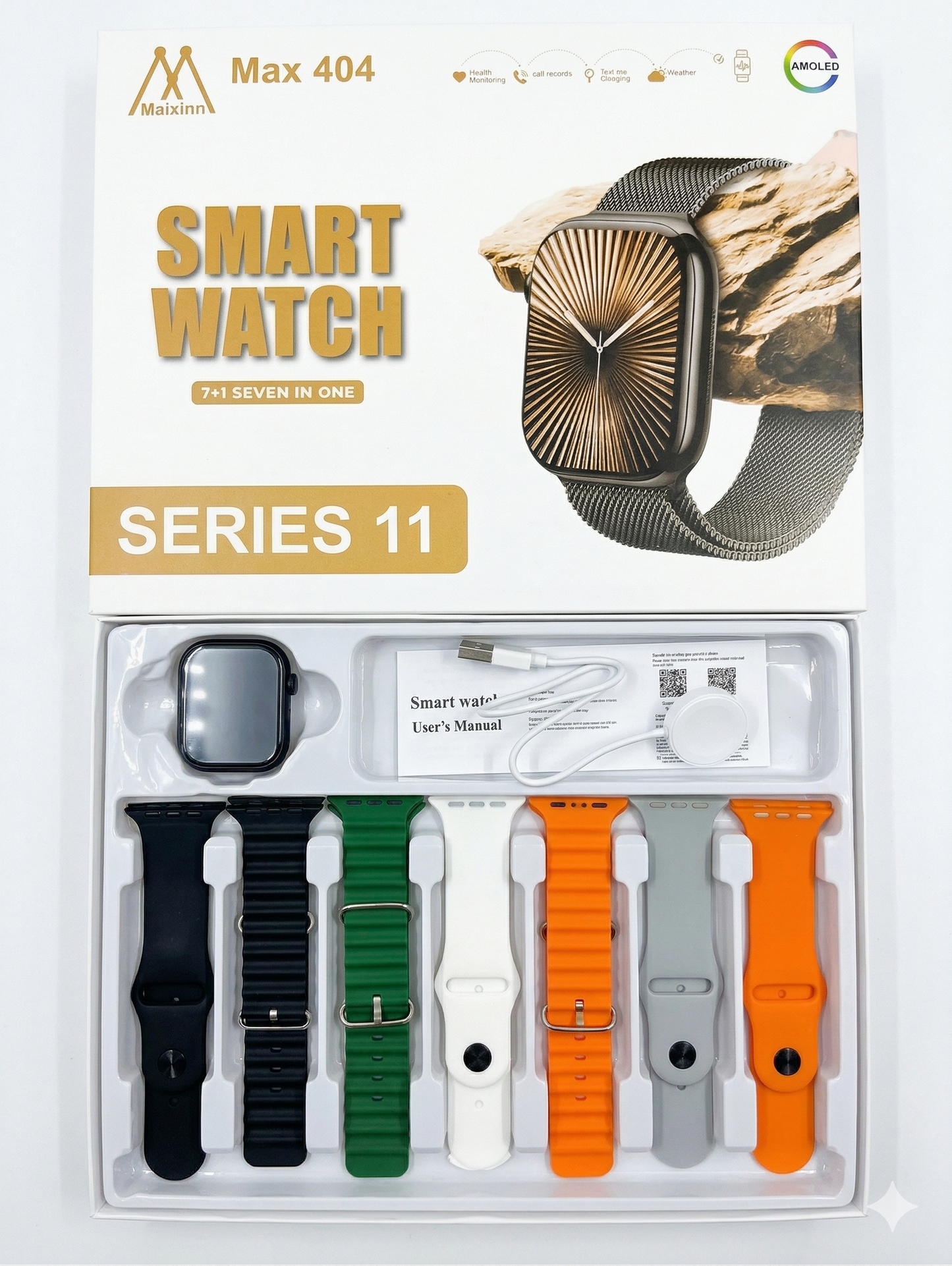 Series 11 Waterproof Smart Watch (7 Straps)