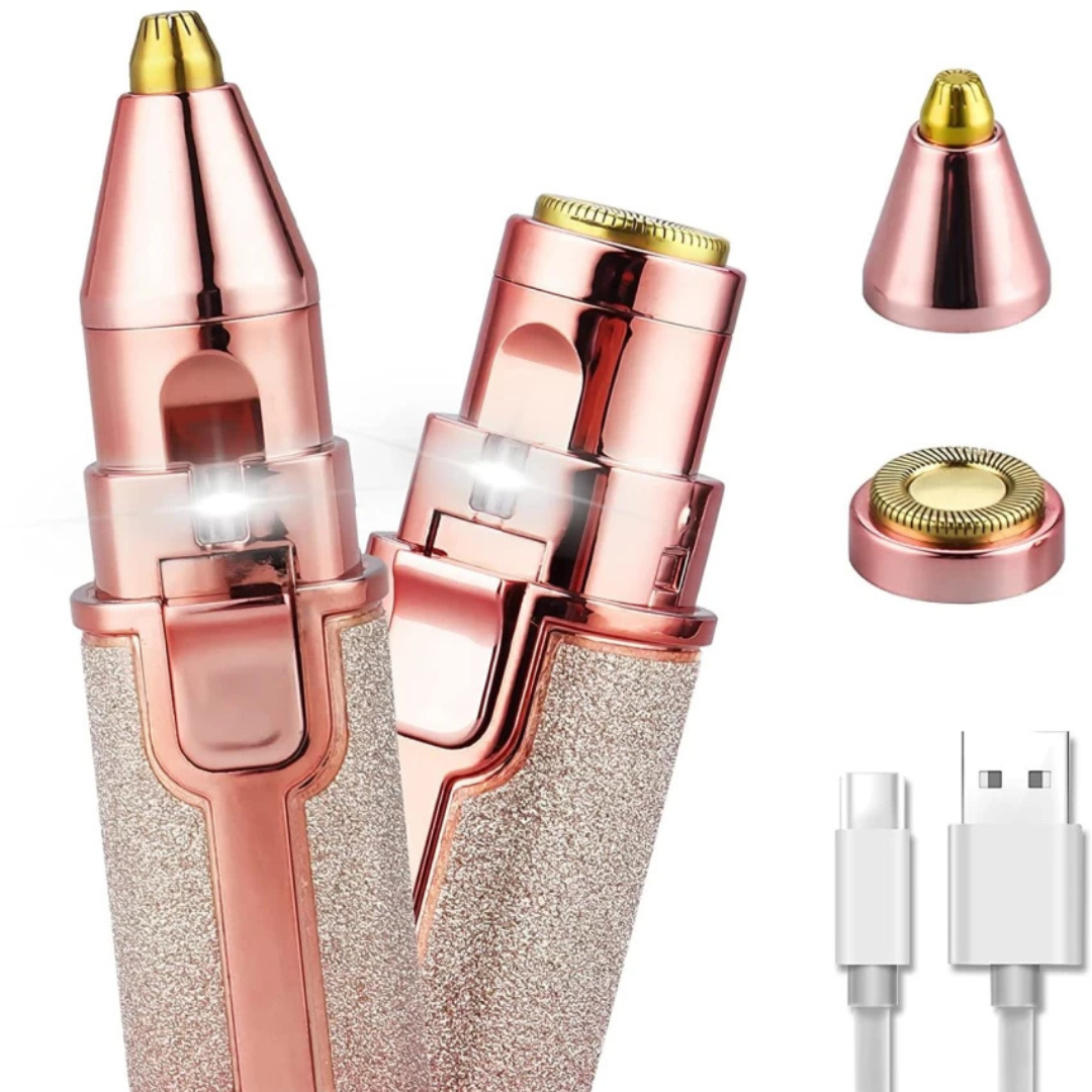 Flawless 2 in 1 Facial Hair Remover and Eyebrow Trimmer Machine ( Original )