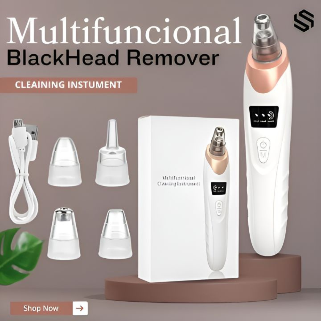 Face Vacuum Suction Blackhead Remover Machine | Deep Cleansing For Nose & Face