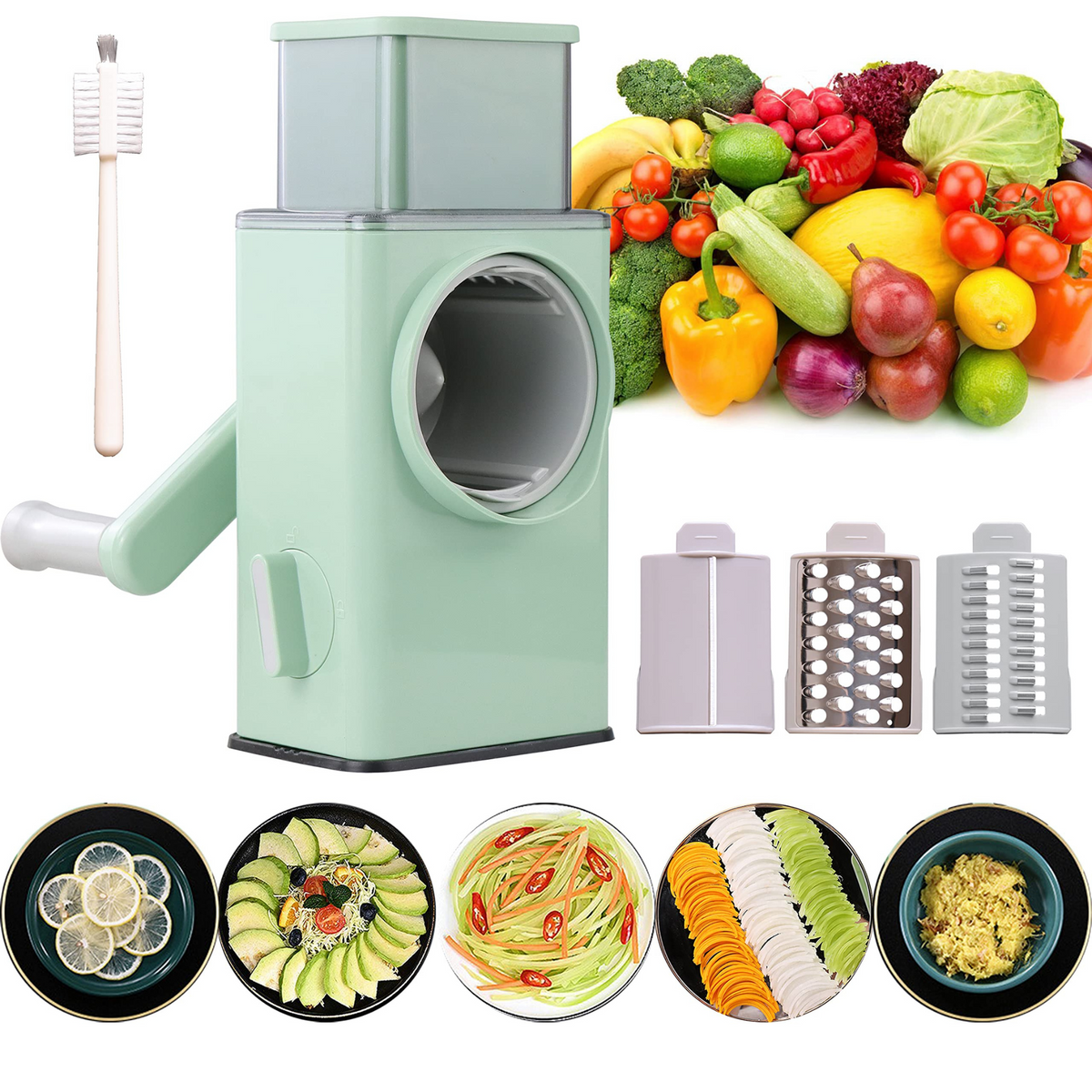 Multifunctional Vegetables 4 in 1 Drum Chopper