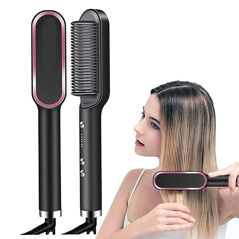 Hair Straightening Brush & Curler (Original)