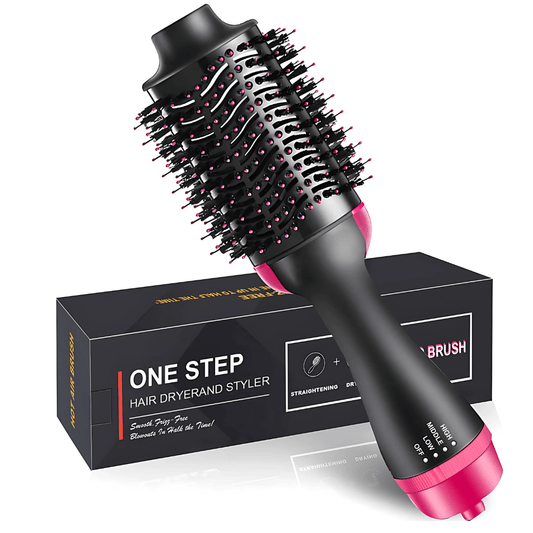One Step 3 In 1 Hot Air Brush Dryer and Straightener
