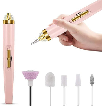5 In 1 Professional Manicure Pedicure Kit | Nail Grinding, Burnishing Machine