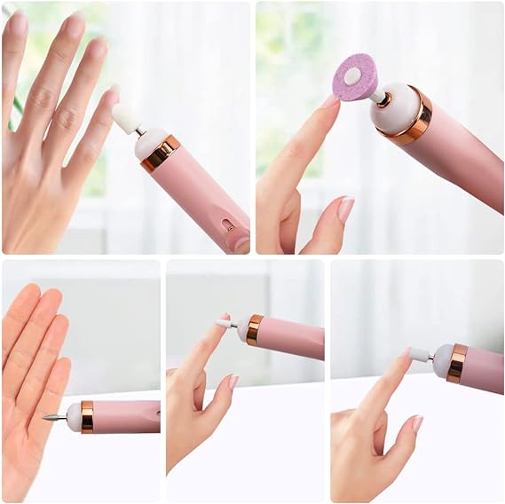 5 In 1 Professional Manicure Pedicure Kit | Nail Grinding, Burnishing Machine