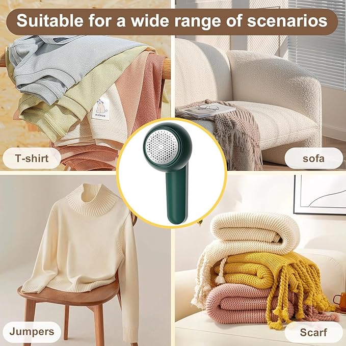 Premium Electric Lint Remover Rechargeable Fabric Shaver for Clothes