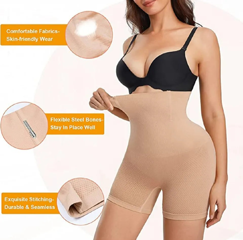 Half Lower Body Shaper – High-Waist Tummy Control & Body Fitness Shapewear