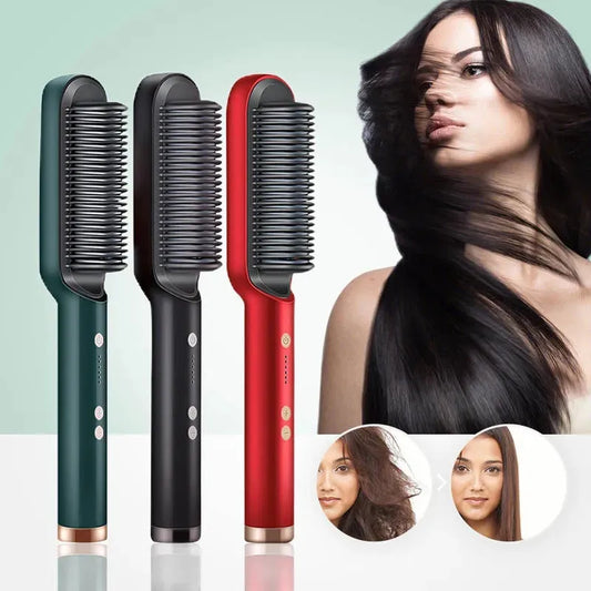Hair Straightening Brush & Curler (Original)