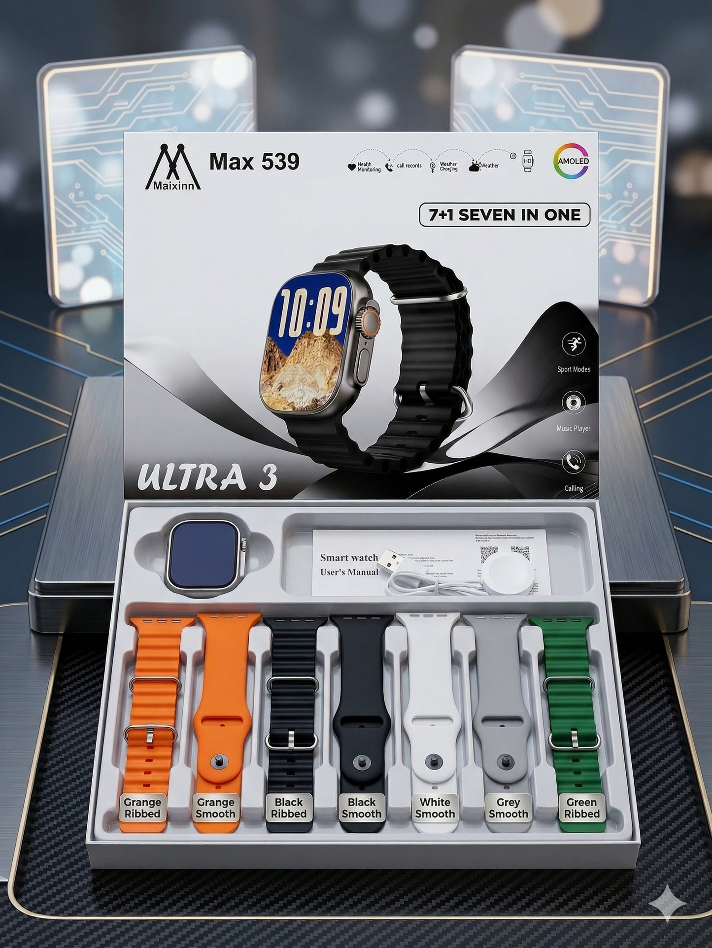 Series 11 Waterproof Smart Watch (7 Straps)