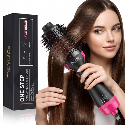 One Step 3 In 1 Hot Air Brush Dryer and Straightener