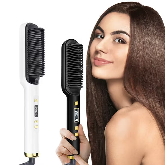 Hair Straightening Brush & Curler (Original)