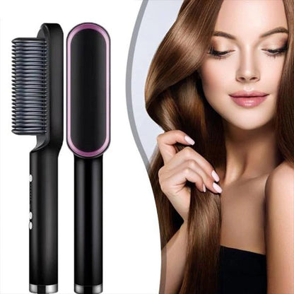 Hair Straightening Brush & Curler (Original)