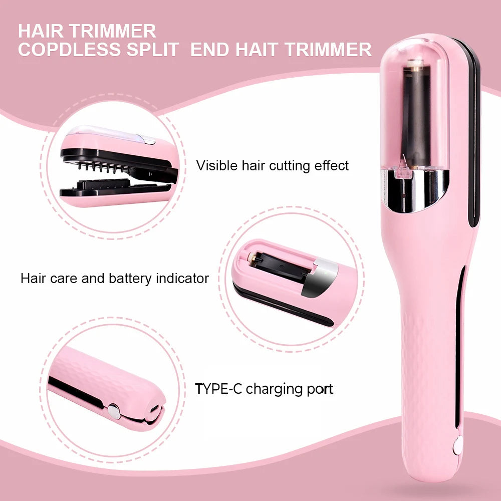 Cordless Automatic Split Ends Hair Trimmer Machine