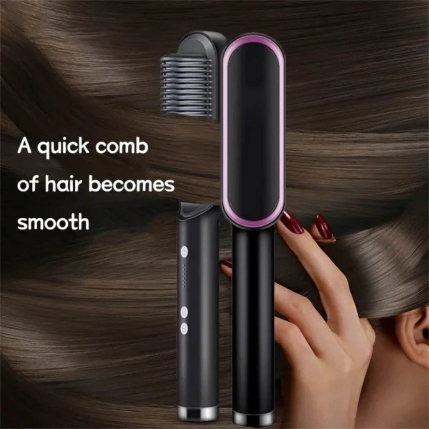 Hair Straightening Brush & Curler (Original)