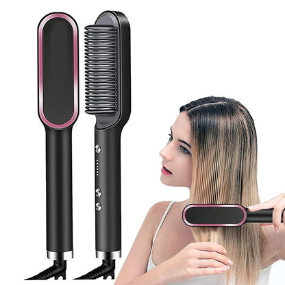 Hair Straightening Brush & Curler (Original)