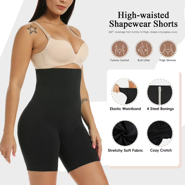 Half Lower Body Shaper – High-Waist Tummy Control & Body Fitness Shapewear