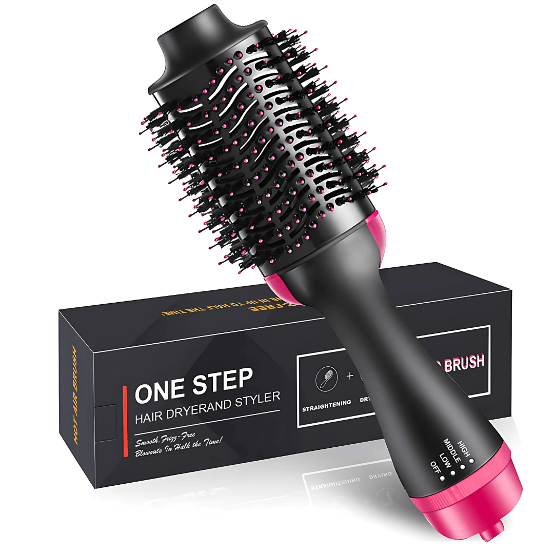 One Step 3 In 1 Hot Air Brush Dryer and Straightener